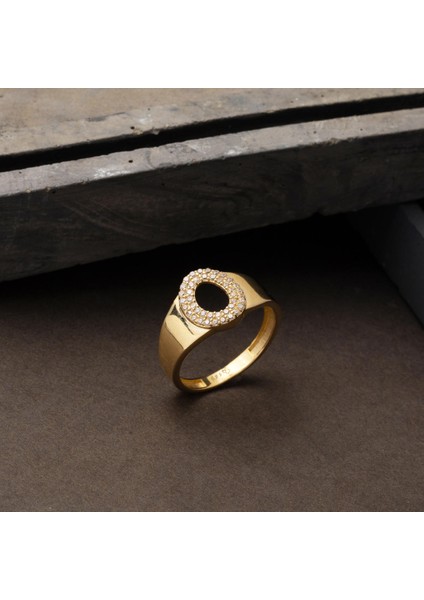 Sarı Altın O Harfi 14 Ayar Kadın Yüzük fırsatları