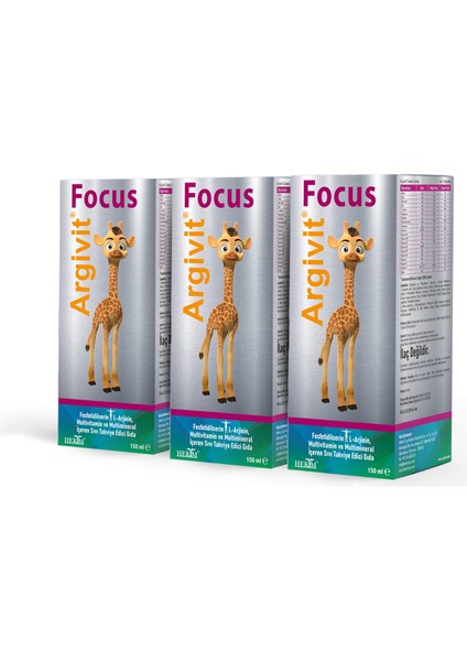 Focus Şurup 3'lü Paket 150 ml
