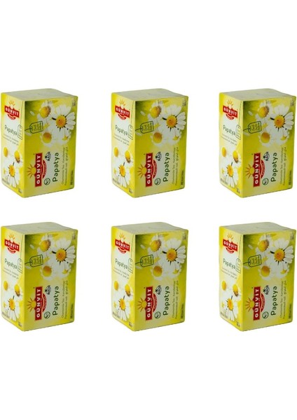 Papatya Çayı Bardak Süzen Poşet 20'li Kutu x 6