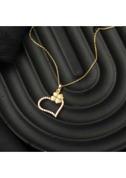 14 Ayar Yoncalı Kalp Altın Kolye fiyatları