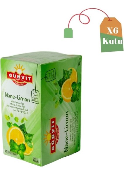 Nane&limon Çayı Bardak Poşet 20'li Kutu x 6