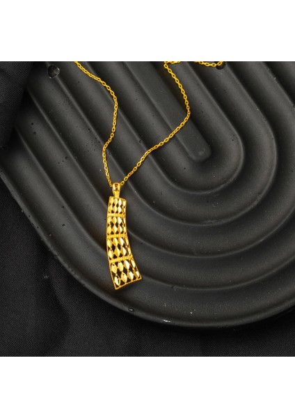 Kalem Işlemeli Taşsız Altın Kolye 22 Ayar fiyatları