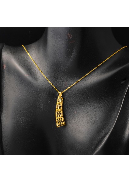 Kalem Işlemeli Taşsız Altın Kolye 22 Ayar fırsatları