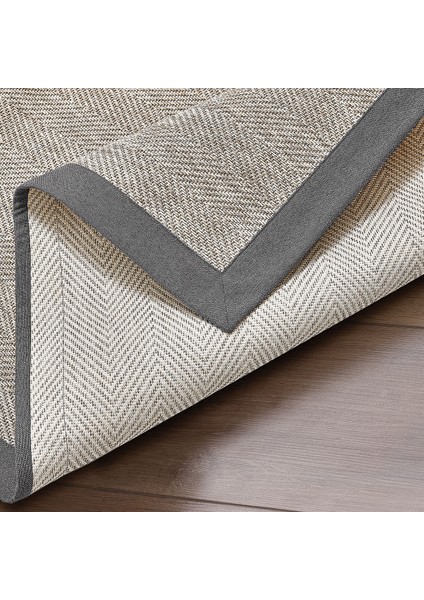 Brena Modern Tasarım Sisal Bordürlü Dokuma Halı - Bej fiyatları