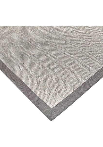 Brena Modern Tasarım Sisal Bordürlü Dokuma Halı - Bej modelleri