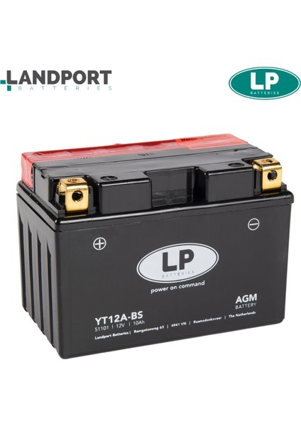 Agm Akü (YT12A-BS) / Sym / Cruısym / 250CC / 10 A / Kg: 3,29 / L:150 / W:88 / H:105 / 2017-2018-2019-2020-2021