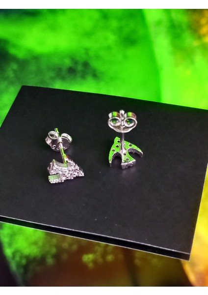 925 Ayar Gümüş Zirkon Taşlı Yeni Trend Uçak Çivili Kadın Küpe Yılbaşı Yeni Yıl Hediye modelleri