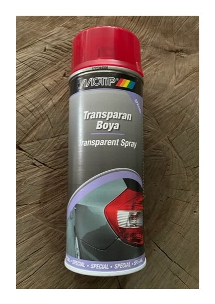 Oto Stop Boyası Tranparan Kırmızı Renk 400 ml