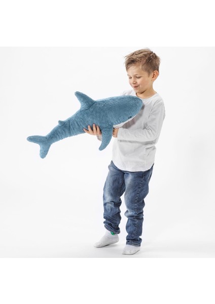 Peluş Oyuncak Köpekbalığı Mavi Beyaz 55 cm fiyatları