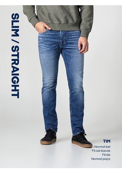 Erkek Tim 674 Slim Fit Jean fırsatları