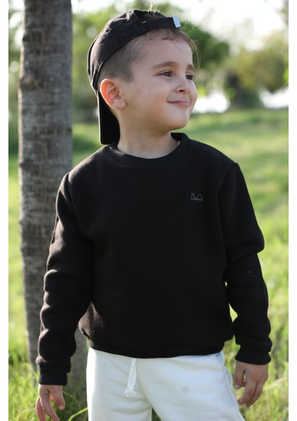 3 Iplik Bisiklet Yaka Sweatshirt