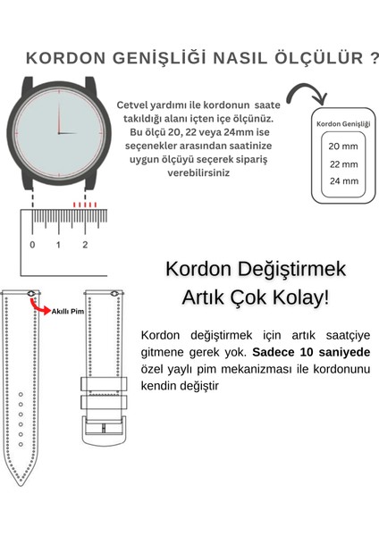 Deri Saat Kordonu 20MM 22MM 24MM Fossil Diesel Lacoste Casio Armani Tissot Nacar Klasik Saat Kordonu Siyah Deri Kayış