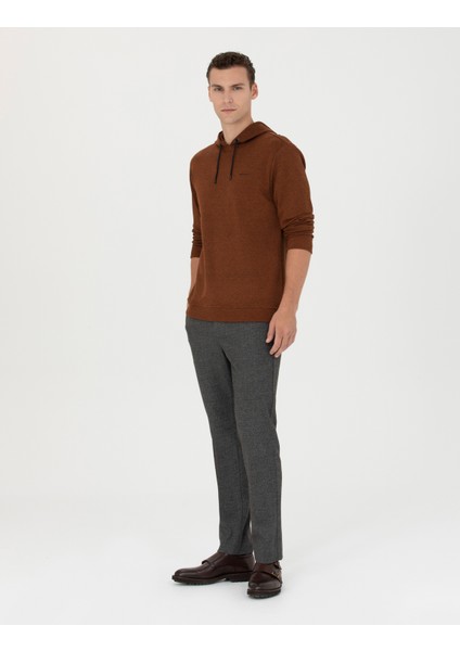 Erkek Kahverengi Ex. Slim Fit Kumaş Pantolon 50275552-VR029
