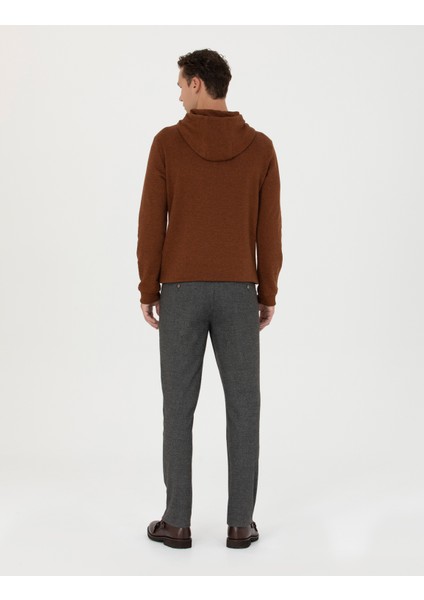 Erkek Kahverengi Ex. Slim Fit Kumaş Pantolon 50275552-VR029