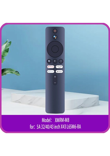 Xiaomi Smart Tv 5A 32/40/43 Inç X43 L65M6-RA Için Bluetooth Sesli Uzaktan Kumanda Xmrm-M8 (Yurt Dışından)