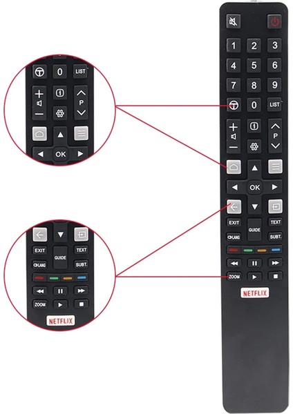 Tcl Tv Sub Yaı3 Yuı2 YU14 Yuı1 YU11 Uzaktan Kumanda Değişimi Için RC802N Uzaktan Kumanda (Yurt Dışından)