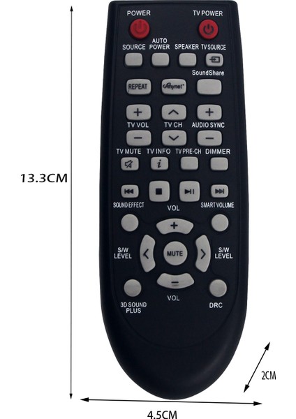 Samsung Soundbar Için Kızılötesi Uzaktan Kumanda AH59-02547B Sub AH59-02547B AH59-02612G AH59-02546B (Yurt Dışından) modelleri