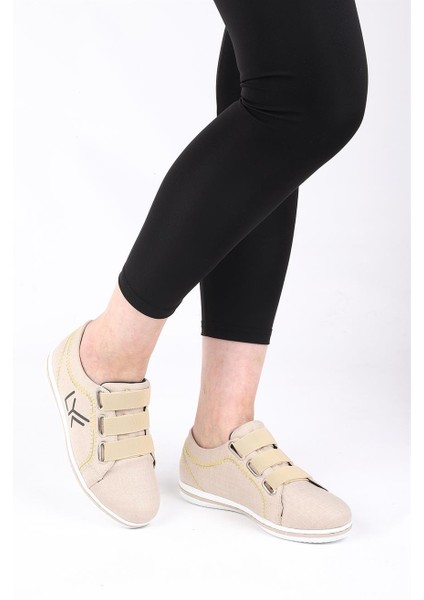 Trade Bej Renkli Kadın Yürüyüş Ayakkabısı