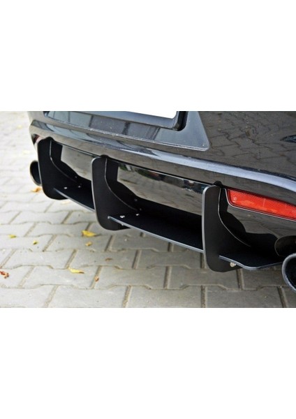 Vw Scirocco Arka Tampon Flap/splitter Parlak Siyah