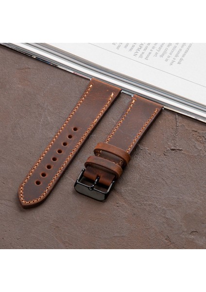 Hakiki Deri Saat Kordonu 20MM 22MM 24MM Fossil Diesel Lacoste Casio Armani Tissot Nacar Klasik Saat Kordonu Deri Kayış Taba fiyatları