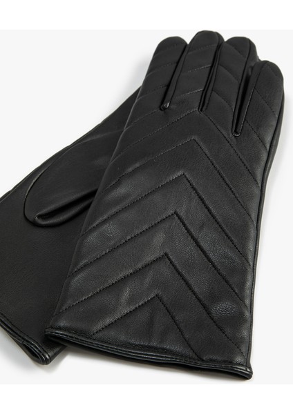 Kayak Eldiveni Deri Görünümlü Kapitone modelleri