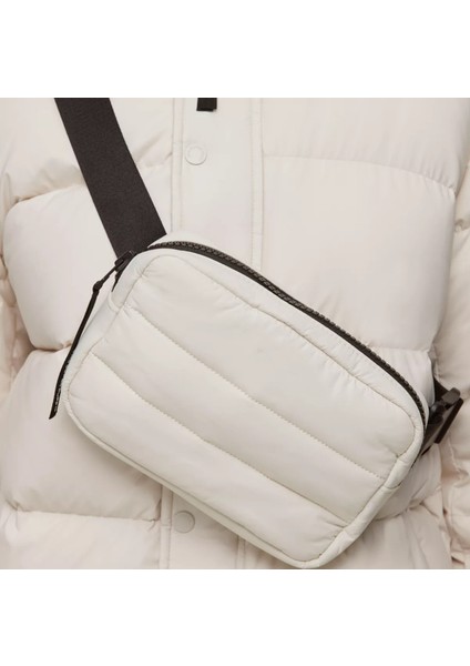Gri Kadın Göğüs Kirpi Fanny Paketi Kadınlar Için Kapitone Kabarık Çanta Sling Omuz Hafif Kış Aşağı Pamuk Yastıklı Kemer Çantası (Yurt Dışından) fiyatları