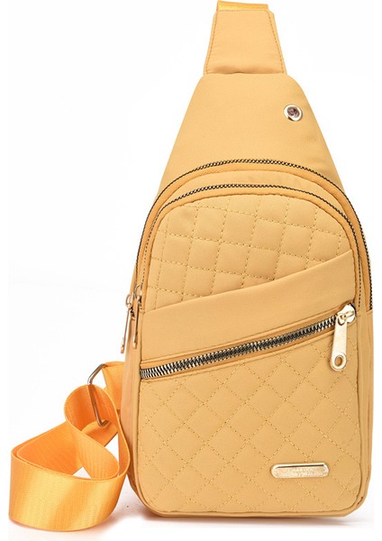 2 JNKG001SIMPLE Fanny Paketi Yeni Çok Katmanlı Işlemeli Çizgi Büyük Kapasiteli Kızlar Çapraz Vücut Kadın Göğüs Çantaları (Yurt Dışından)