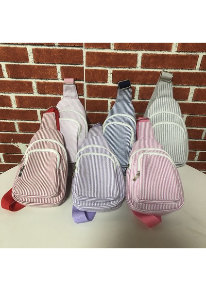 5 2023 Yeni Kadın Crossbody Moda Fanny Paketi Kadın Açık Göğüs Çanta Çizgili Gofre Tek Kollu Çanta (Yurt Dışından) fiyatları