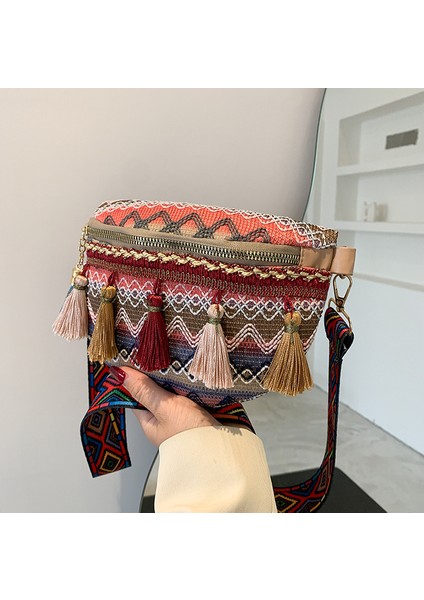 Mavi Ulusal Özellikler Moda Ulusal Stil Kadın Göğüs Çantası (Yurt Dışından) modelleri
