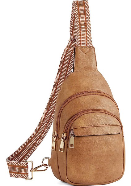 Bayanlar Için 2 Yeni Tek Kollu Çanta Yüksek Kaliteli Crossbody Fanny Paketleri Vegan Deri Kadın Göğüs Çantası Gitar Askısı ile (Yurt Dışından) fiyatları