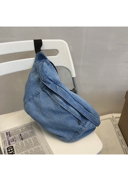 #1 Kişiselleştirilebilir Denim Çapraz Çanta: Özel Logolu Yüksek Kaliteli Kadın Göğüs ÇANTASI.2023'TE Şık ve Rahat Bir Görünüm Için Mükemmel (Yurt Dışından) modelleri