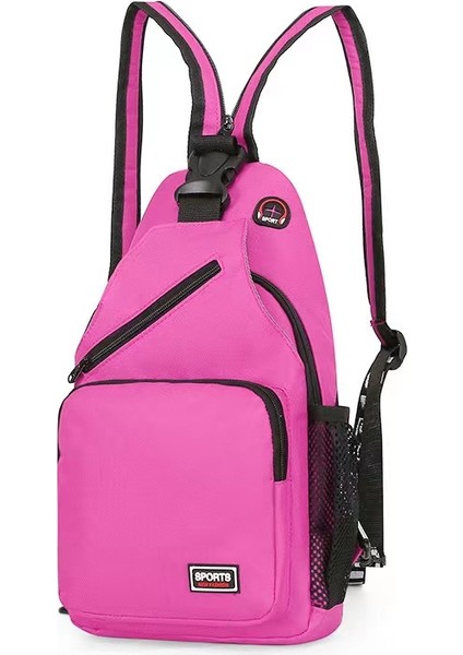 Gösterildiği Gibi_-8 Lüks Su Geçirmez Crossbody Sling Sırt Çantası Açık Seyahat Yürüyüş Kulaklık Deliği ile Kadın Erkek Rahat Moda Omuz Göğüs Çantası (Yurt Dışından) fiyatları