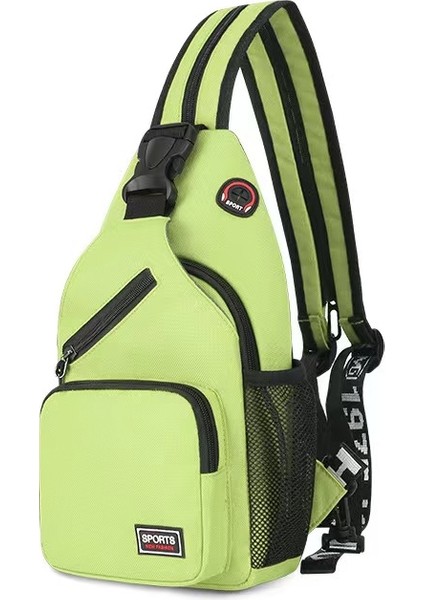 Gösterildiği Gibi_-8 Lüks Su Geçirmez Crossbody Sling Sırt Çantası Açık Seyahat Yürüyüş Kulaklık Deliği ile Kadın Erkek Rahat Moda Omuz Göğüs Çantası (Yurt Dışından) indirimleri