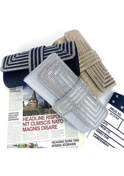 Karamsar Yeni Sıcak Moda Akşam Yemeği Debriyaj Kadın Çantası Parlak Zincir Akşam Kıdemli Anlamda El Çantası Guangdong Özel Bayanlar Çanta (Yurt Dışından) fırsatları
