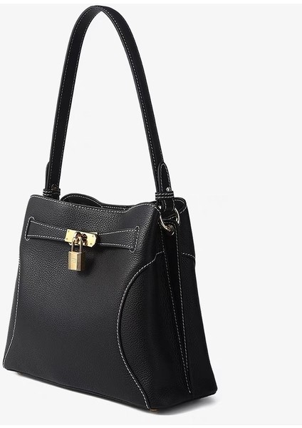 Kahverengi Moda Yeni Kadın Sığır Derisi Basit Kova Küçük Çanta Trend Tek Omuz Kadınlar Için Crossbody Çanta (Yurt Dışından) modelleri