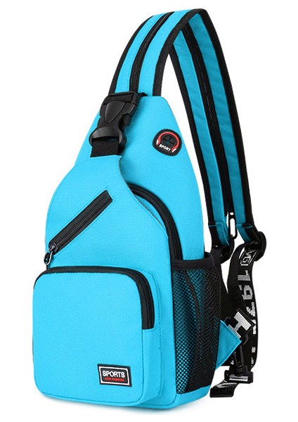 Mavi Bayanlar Spor Crossbody Sling Sırt Çantası Su Geçirmez Seyahat Yürüyüş Göğüs Çantası Sırt Çantası Omuz Çantaları (Yurt Dışından)