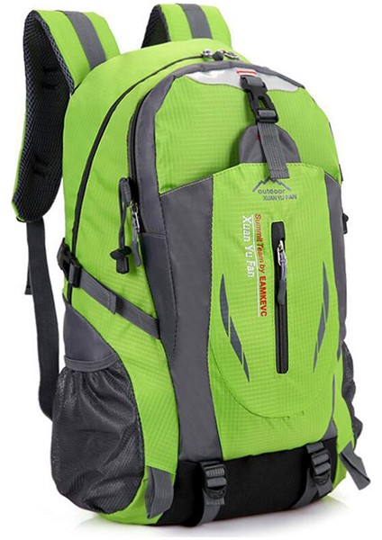 Yeşil Seyahat Su Geçirmez Dağcılık Spor Çantası Büyük Kapasiteli Açık Sırt Çantası Erkek ve Kadın Seyahat Sporları (Yurt Dışından)