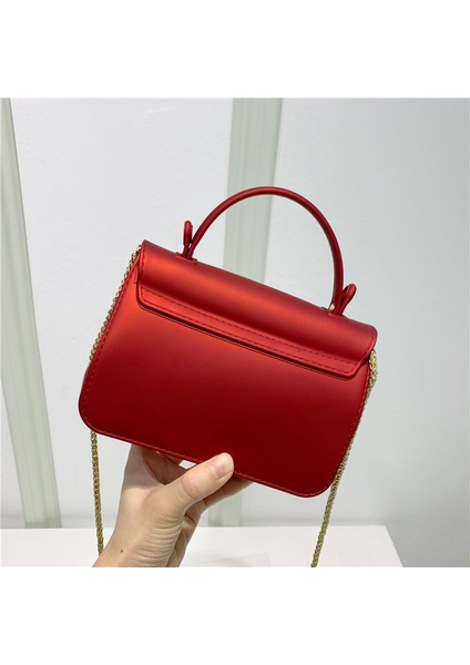 Gri Moda Bahar Tarzı Şeker Renk Mini Jöle Çanta Ruj Kız Pvc Zincir Çanta Bayanlar Için Sevimli Crossbody Çanta (Yurt Dışından) fırsatları