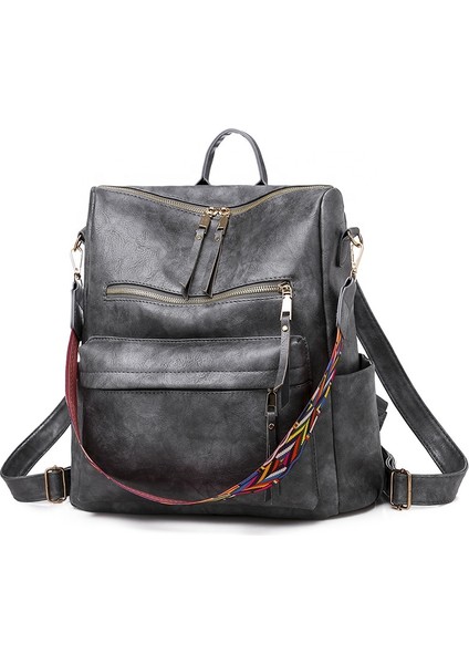 Bordo Kadın Moda Sırt Çantası Çantalar Çok Amaçlı Tasarım Cabrio Satchel Çanta ve Omuz Çantası (Yurt Dışından) modelleri