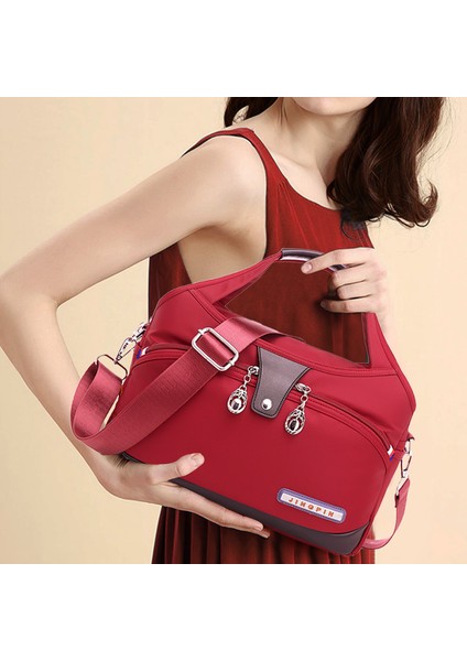 12 2023 Büyük Kapasiteli Crossbody Büyük Çanta Rahat Naylon Kadın Omuz Çantaları Kadın Çanta Messenger Çanta (Yurt Dışından) indirimleri