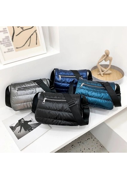 3 En Kaliteli Tasarımcı Çanta Çanta Kız Çanta Tasarımı Tığ Işi Adamın Son Tasarımlar Okulu Puffer Crossbody Naylon Tote (Yurt Dışından)