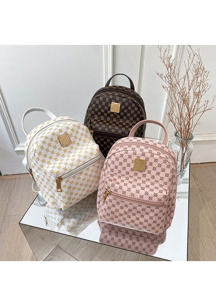 Pembe Pu Deri Bayan Su Geçirmez Sırt Çantası Crossbody Çanta Moda Sevimli Küçük Kadın Rahat Mini Sırt Çantası (Yurt Dışından) fiyatları