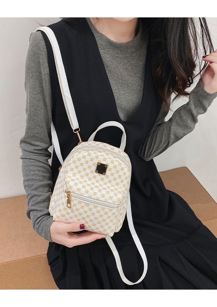 Pembe Pu Deri Bayan Su Geçirmez Sırt Çantası Crossbody Çanta Moda Sevimli Küçük Kadın Rahat Mini Sırt Çantası (Yurt Dışından) fırsatları