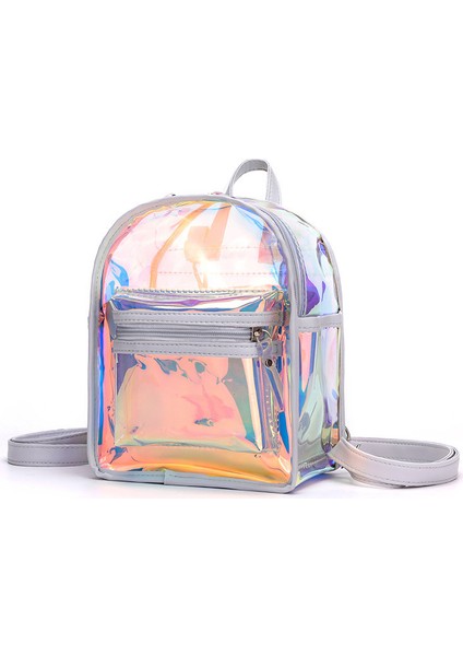 Siyah Su Geçirmez Hologram 2 In 1 Jöle Çanta Şeffaf Pvc Şeffaf Mini Kadın Sırt Çantası (Yurt Dışından) fiyatları