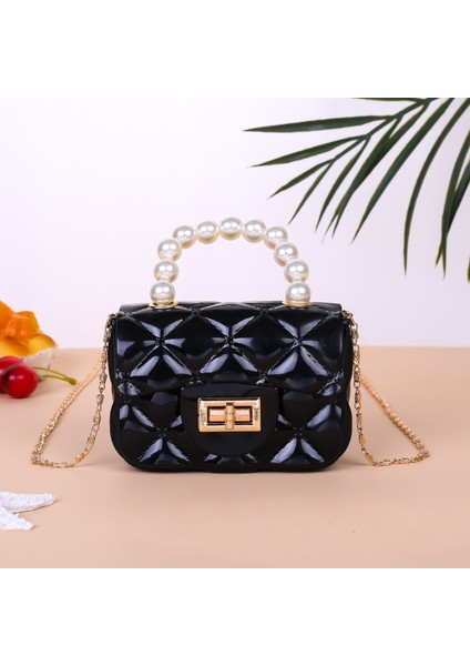 Siyah 2023 Moda Mini El Çantaları Lüks Omuz Küçük Bayan Çantalar ve Kızlar Için Crossbody Çanta (Yurt Dışından)