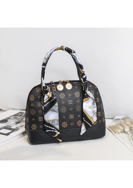 6 Çanta Lüks Trend Omuz Çantası Kadın Moda Renk Eşleşen Deri Çanta Ekose Messenger Çanta Kadın Çanta (Yurt Dışından)