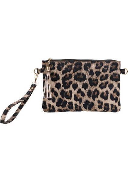 1 Yeni Kişiselleştirilmiş Leopar Baskı Saklama Çantası Püskül ile Kadın Moda Inek Baskılı Çanta Pu El Çantası Kadınlar Için (Yurt Dışından) fiyatları