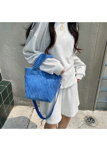 STYLE10 Sonbahar ve Kış Yeni Tote Çanta Kadife Peluş Messenger Taşınabilir Rahat Küçük Çanta Kadın Çanta (Yurt Dışından)