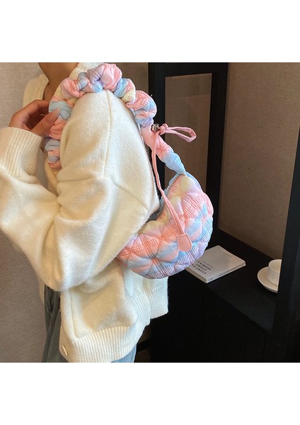 4 2023 Bulut Pileli Kapitone Puffer Debriyaj Çanta Moda Kadın Çanta Crossbody Tote Çanta (Yurt Dışından) indirimleri
