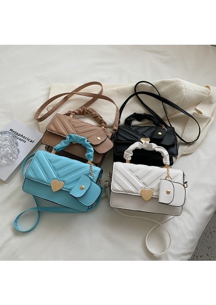 Mavi 2023 Yeni Moda Retro Kadın Tek Omuz Cüzdan Kombinasyonu Çantalar ve Çantalar (Yurt Dışından) modelleri